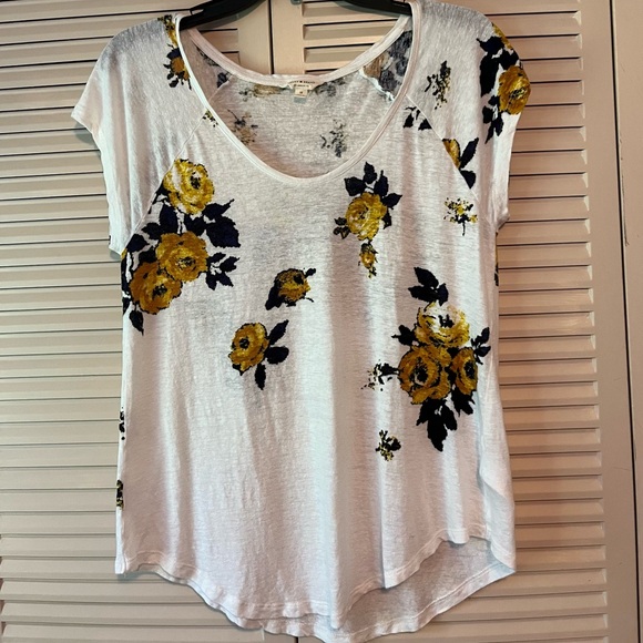 LUCKY BRAND Like New Cap Sleeve Floral Top  in Size Medium. - Picture 4 of 6